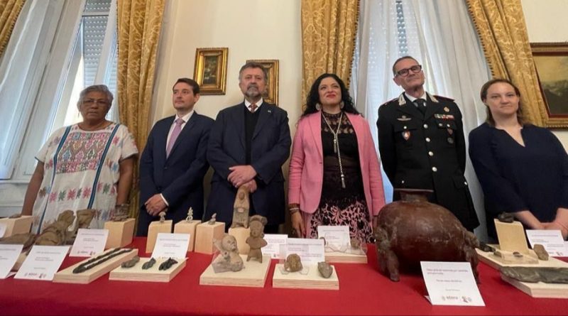 43 piezas arqueológicas son recuperadas en Italia<br>