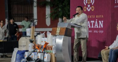 Gobernador impulsa huertos de traspatio en Tixméhuac