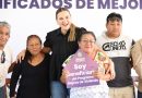 Cecilia Patrón entregó más de 700 acciones de mejora de vivienda en comisarías de Mérida