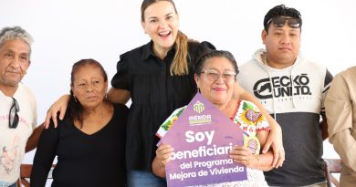 Cecilia Patrón entregó más de 700 acciones de mejora de vivienda en comisarías de Mérida