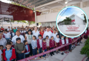 Regreso a clases con escuela reconstruida
