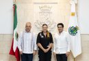 Cecilia Patrón se reunió con líder nacional de Canirac y nuevo presidente en Yucatán