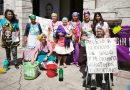 “Sacan los trapitos al sol” frente al Palacio: denuncian violencia y falta de derechos para mujeres en Yucatán