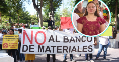 Prometió ayuda contra banco de materiales… y entregó huevos