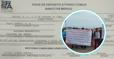 Ejidatarios se manifestaron en Sierra Papacal; Gobierno afirma que indemnización ya fue cubierta