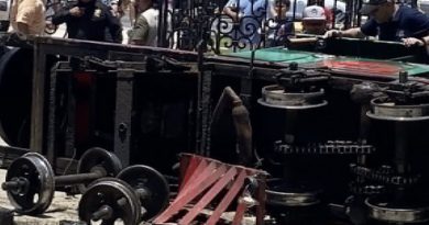 Percance de trenecito en El Centenario deja dos lesionados