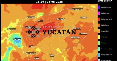 Lluvias mantienen en alerta a Yucatán
