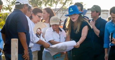Cecilia Patrón supervisa corredor verde en Caucel con más de 500 árboles nativos