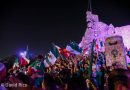 Más de 10 mil celebraron triunfo de México en el Monumento a la Bandera