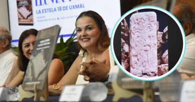 Colocarán réplica de la Estela 18 de Uxmal en el Remate de Montejo