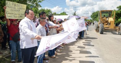 Invierte Renacimiento Maya más de 22 mdp en carretera Sahcabá-Huhí que beneficia a más de 13 mil habitantes