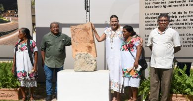 Estela 18 de Uxmal llevará la identidad maya al Remate de Paseo de Montejo