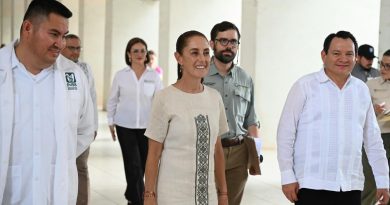 El O’Horán y dos hospitales más ya son IMSS-Bienestar; otros cinco se suman en enero: Sheinbaum y Díaz Mena revisan el avance en Yucatán