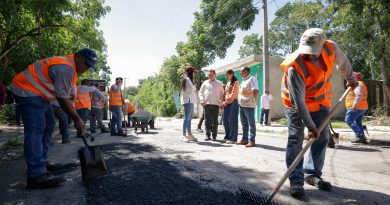 Reparan 18 calles y construyen una nueva en San Luis Sur Dzununcán