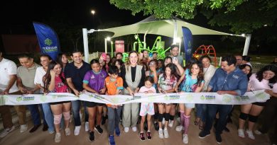 Cecilia Patrón entrega el primero de los 106 parques de Mérida Enchula