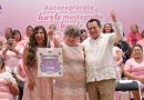 Fátima recibió su prótesis de seno: el DIF entrega 100 kits al cierre de la Agenda Rosa